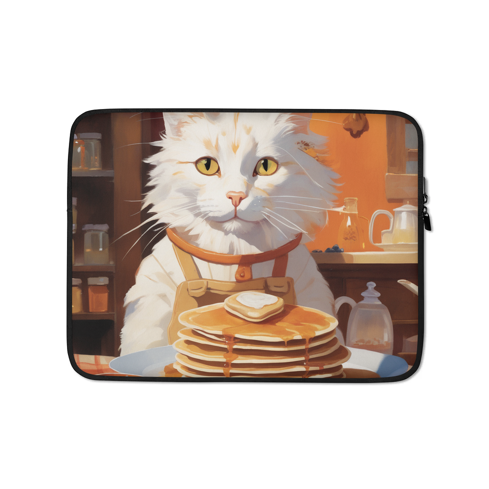 PugMug Custom White Companion Cat Laptop Sleeve