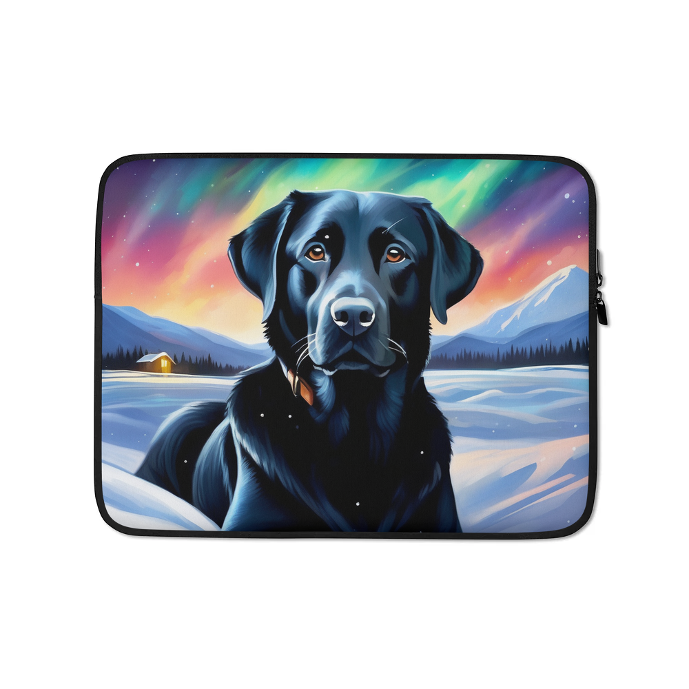 PugMug Custom Black Labrador Retriever Laptop Sleeve