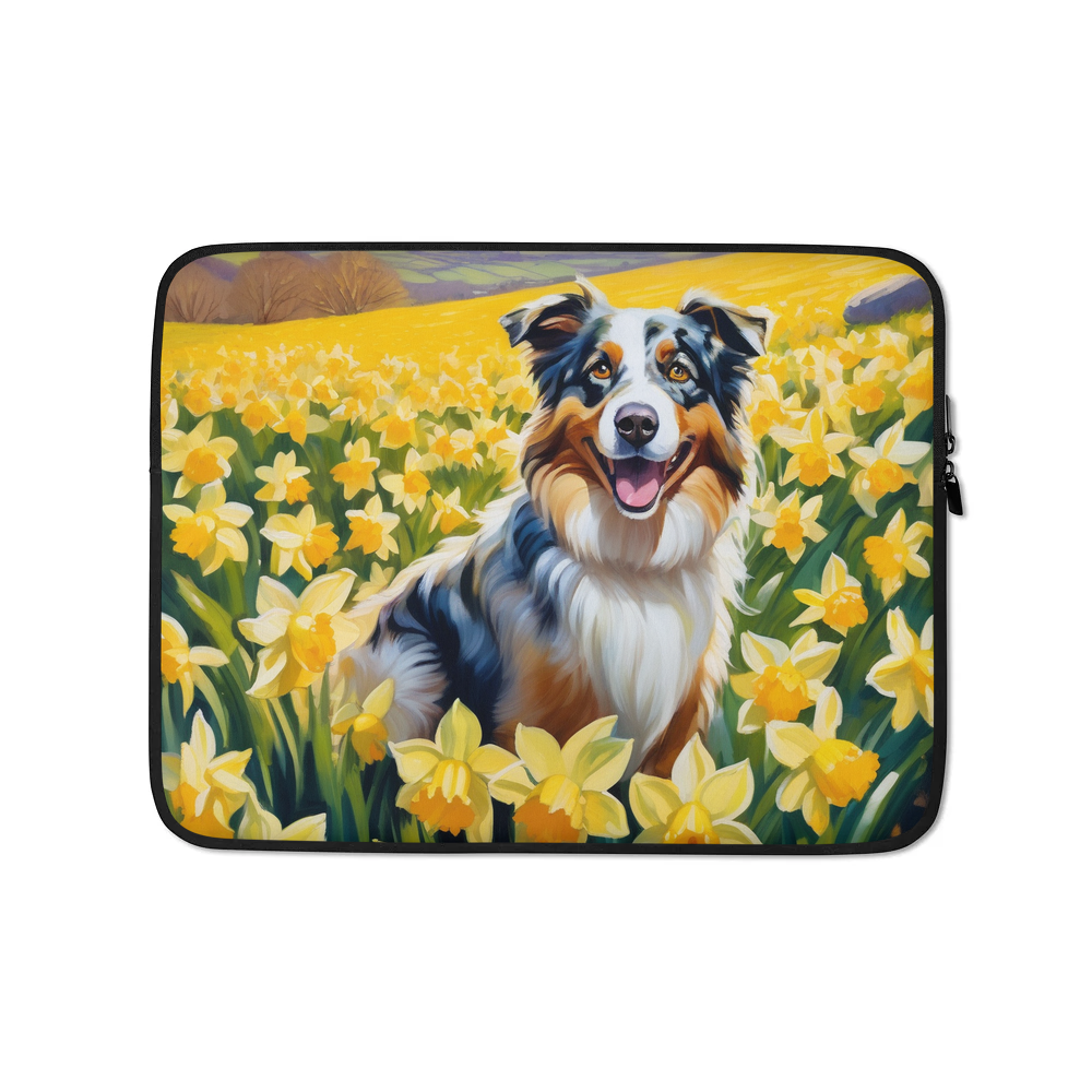 PugMug Custom Australian Shepherd Dog Laptop Sleeve