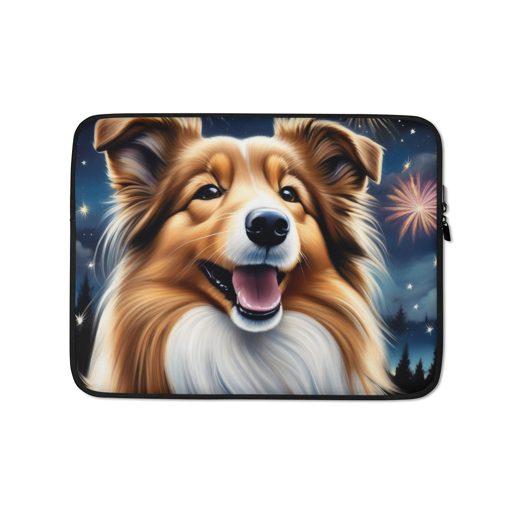 PugMug Custom Shetland Sheepdog Laptop Sleeve
