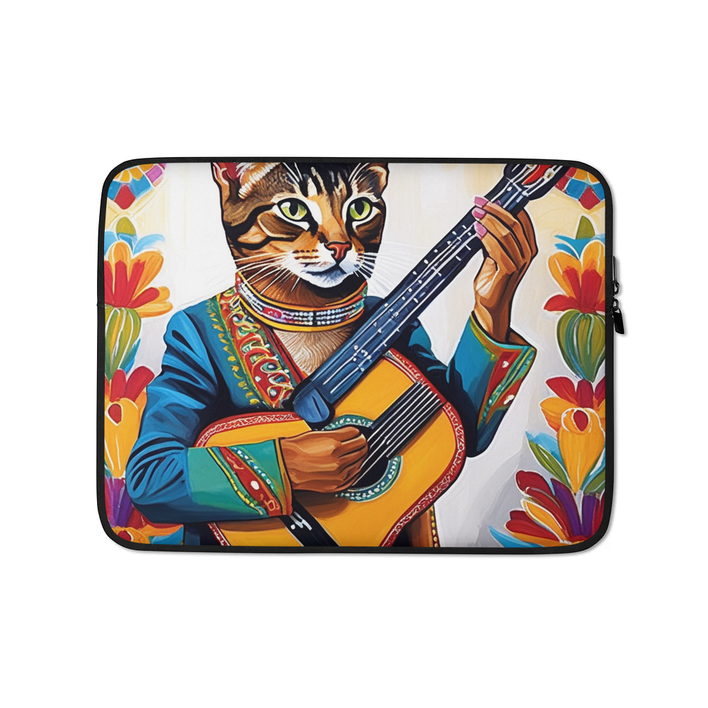 PugMug Custom Tabby Abyssinian Cat Laptop Sleeve