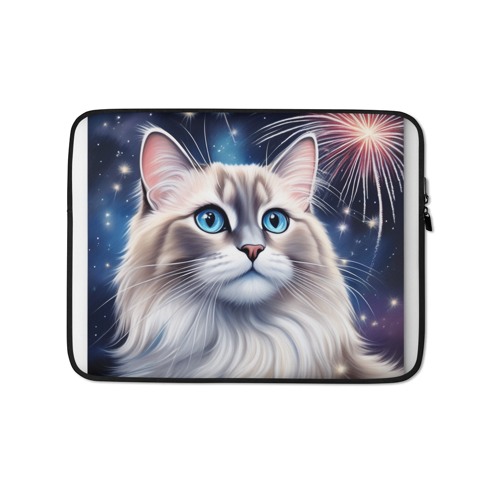 PugMug Custom Tabby Ragdoll Cat Laptop Sleeve