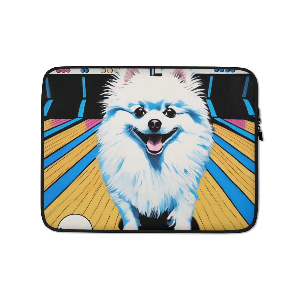 PugMug Custom White Pomeranian Laptop Sleeve
