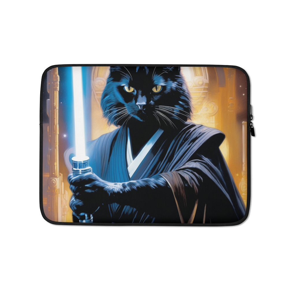 PugMug Custom Black Exotic Cat Laptop Sleeve