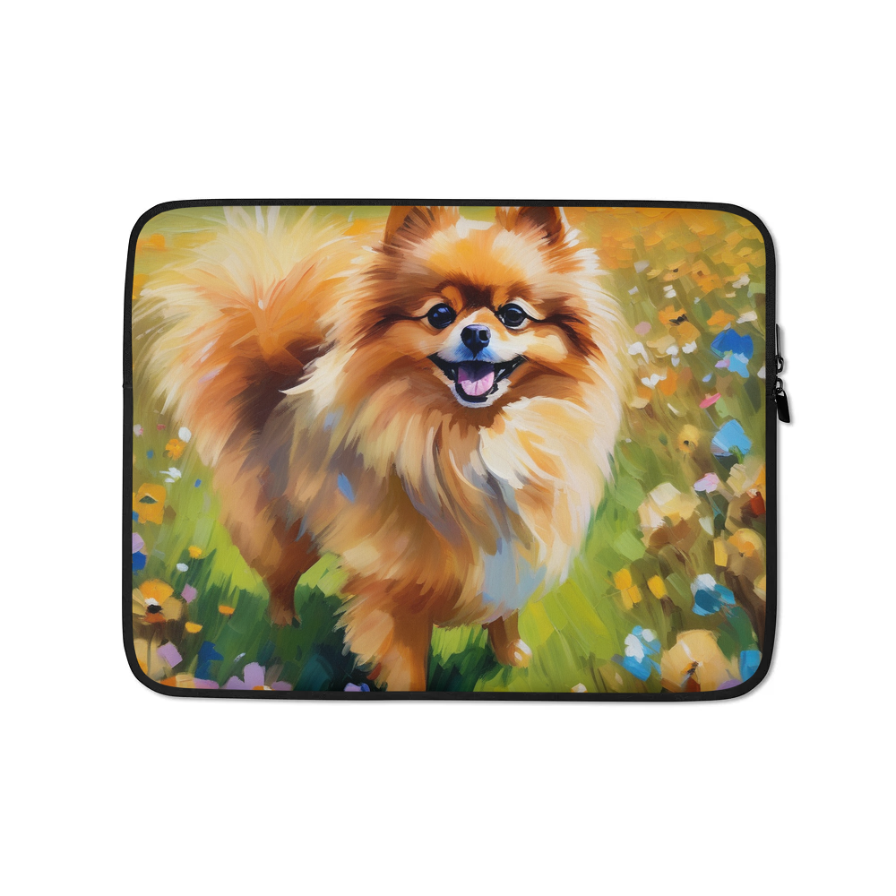 PugMug Custom Tan Pomeranian Laptop Sleeve