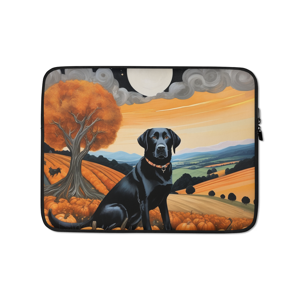 PugMug Custom Black Labrador Retriever Laptop Sleeve