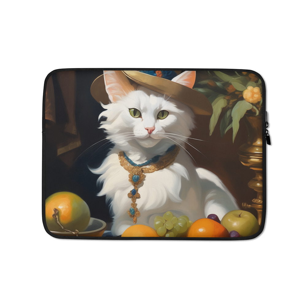 PugMug Custom White Exotic Cat Laptop Sleeve