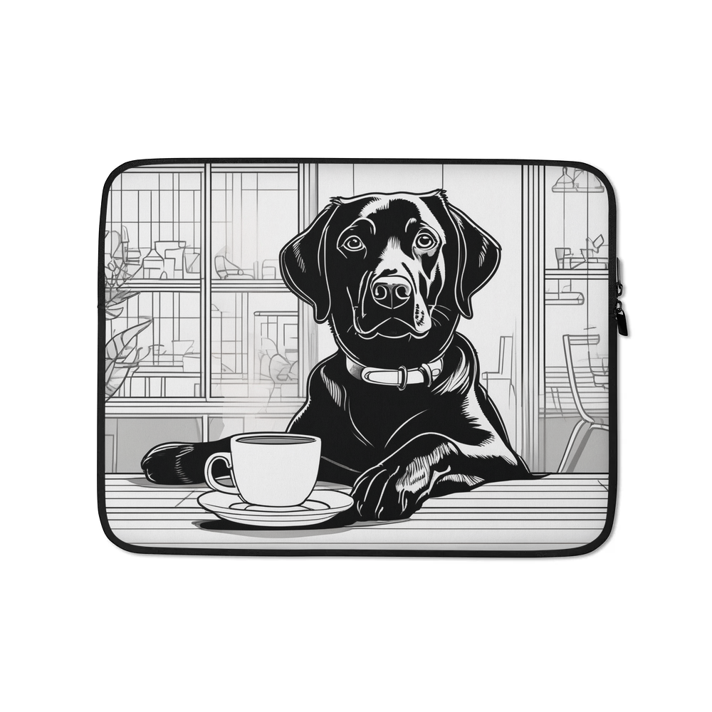 PugMug Custom Black Labrador Retriever Laptop Sleeve