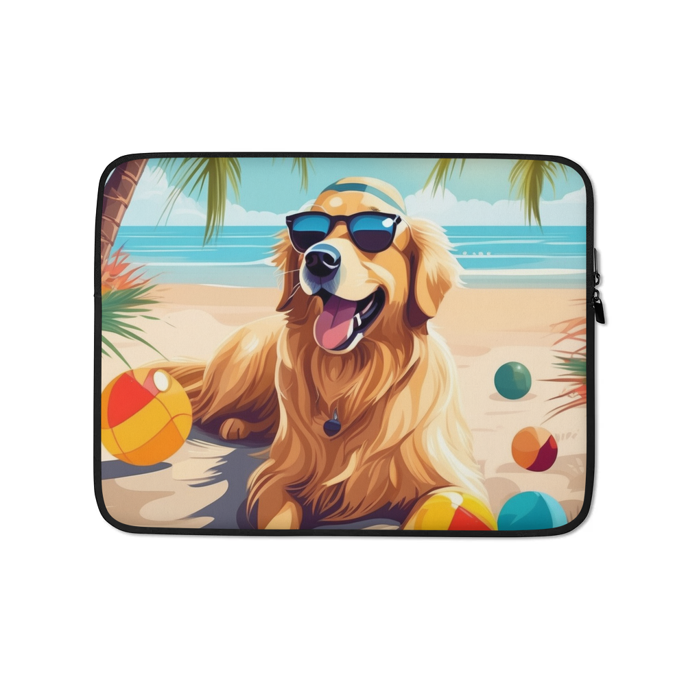 PugMug Custom Golden Retriever Laptop Sleeve