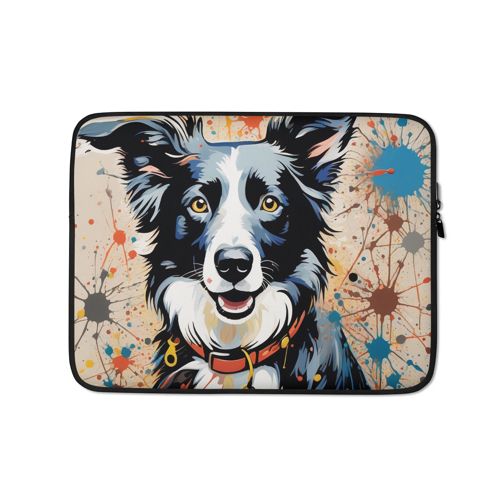 PugMug Custom Border Collie Laptop Sleeve