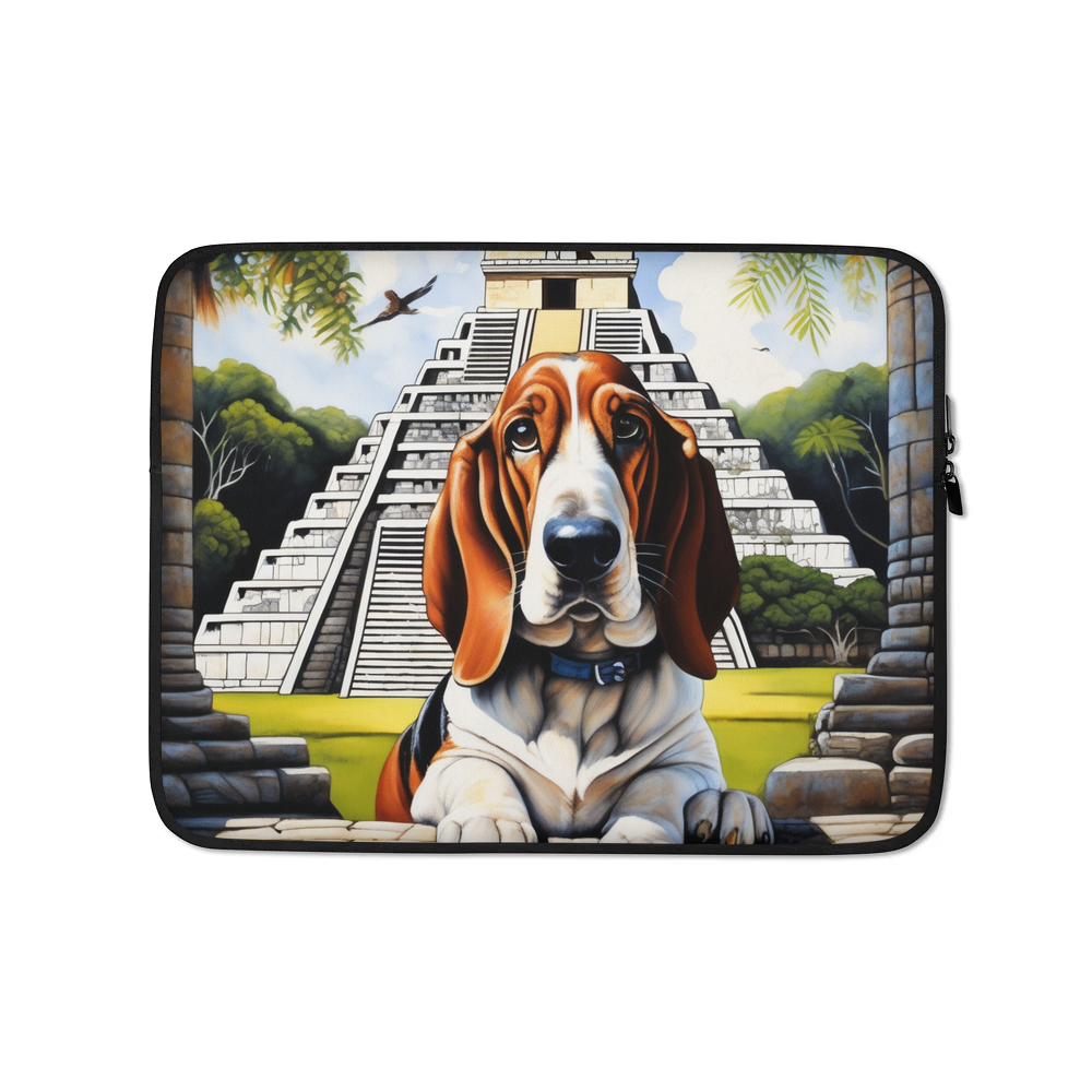 PugMug Custom Basset Hound Laptop Sleeve