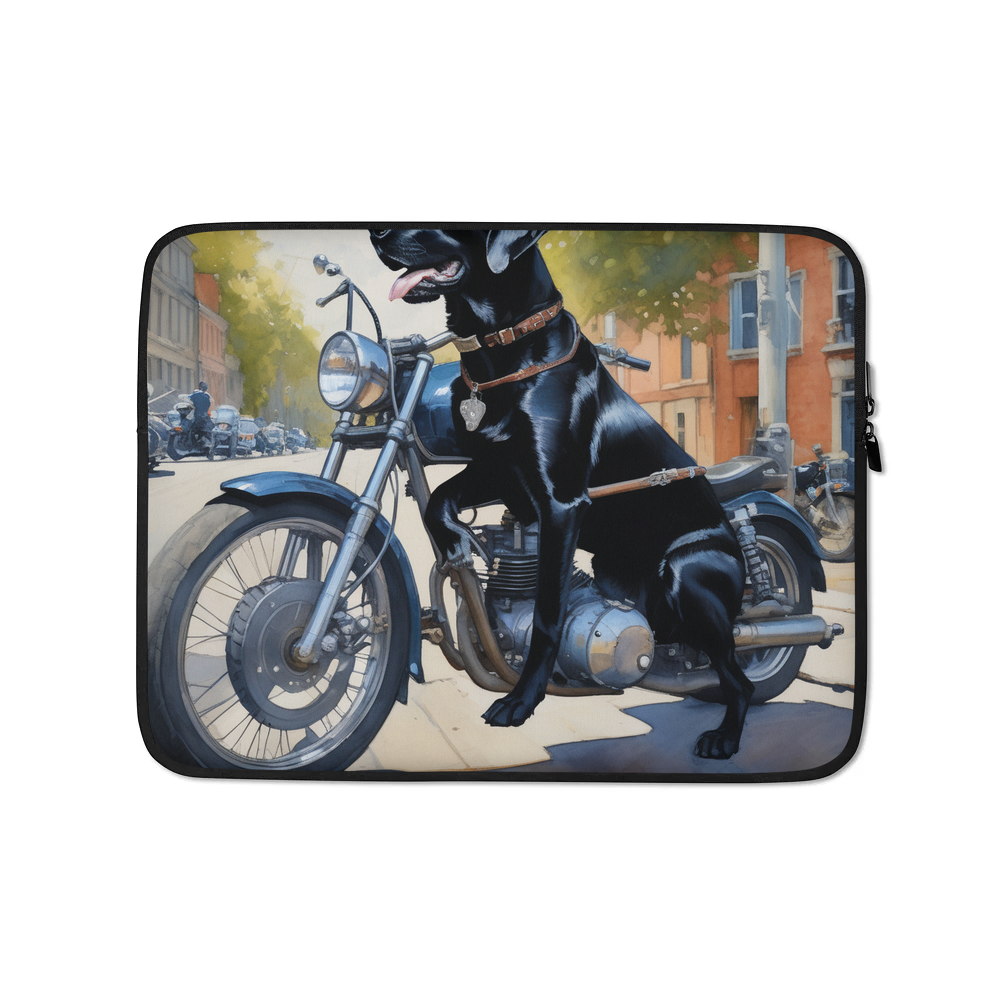 PugMug Custom Black Labrador Retriever Laptop Sleeve