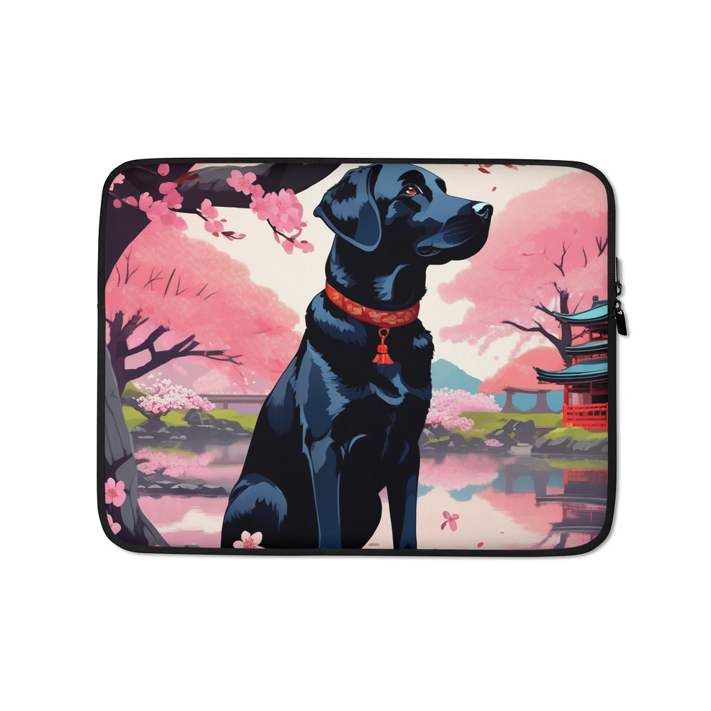 PugMug Custom Black Labrador Retriever Laptop Sleeve