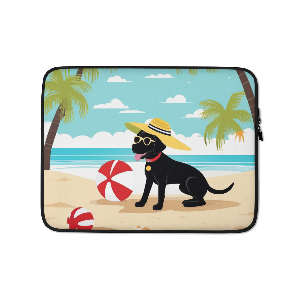 PugMug Custom Black Labrador Retriever Laptop Sleeve