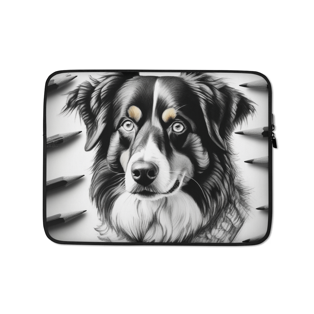 PugMug Custom Miniature American Shepherd Laptop Sleeve