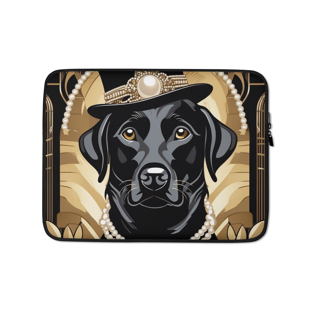 PugMug Custom Black Labrador Retriever Laptop Sleeve
