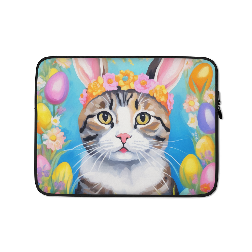PugMug Custom Tabby Scottish Fold Cat Laptop Sleeve