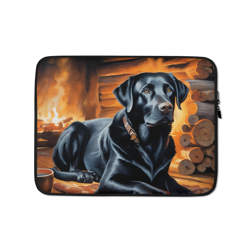 PugMug Custom Black Labrador Retriever Laptop Sleeve