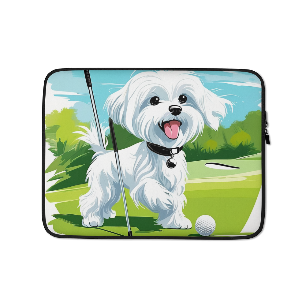 PugMug Custom Maltese Dog Laptop Sleeve