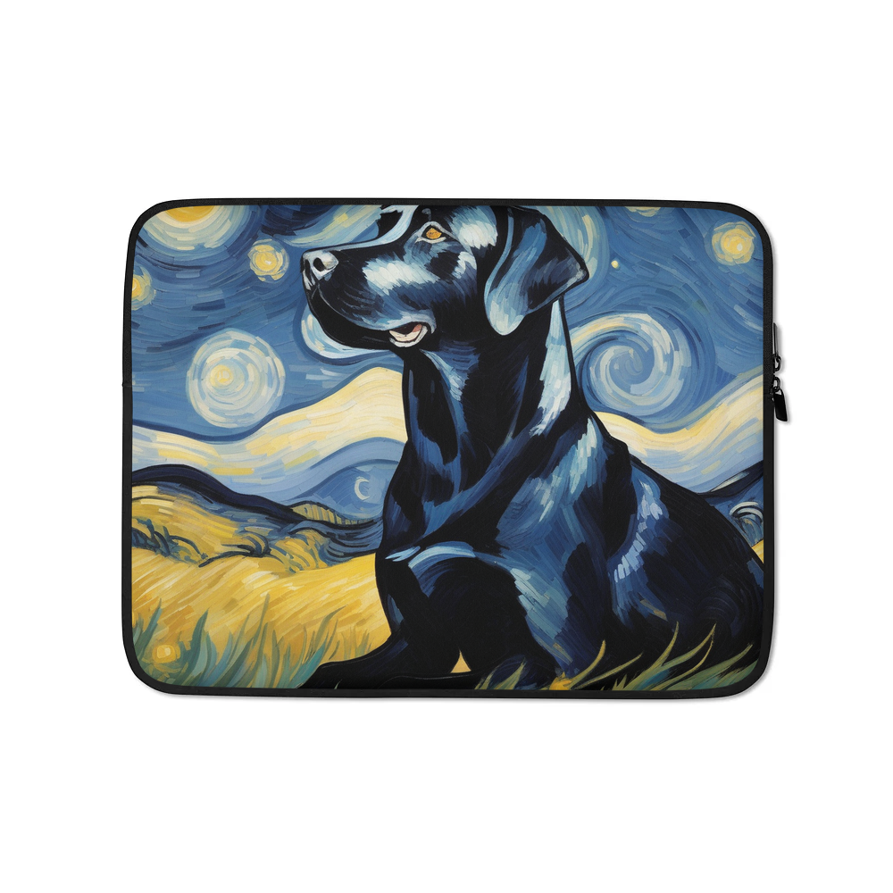 PugMug Custom Black Labrador Retriever Laptop Sleeve
