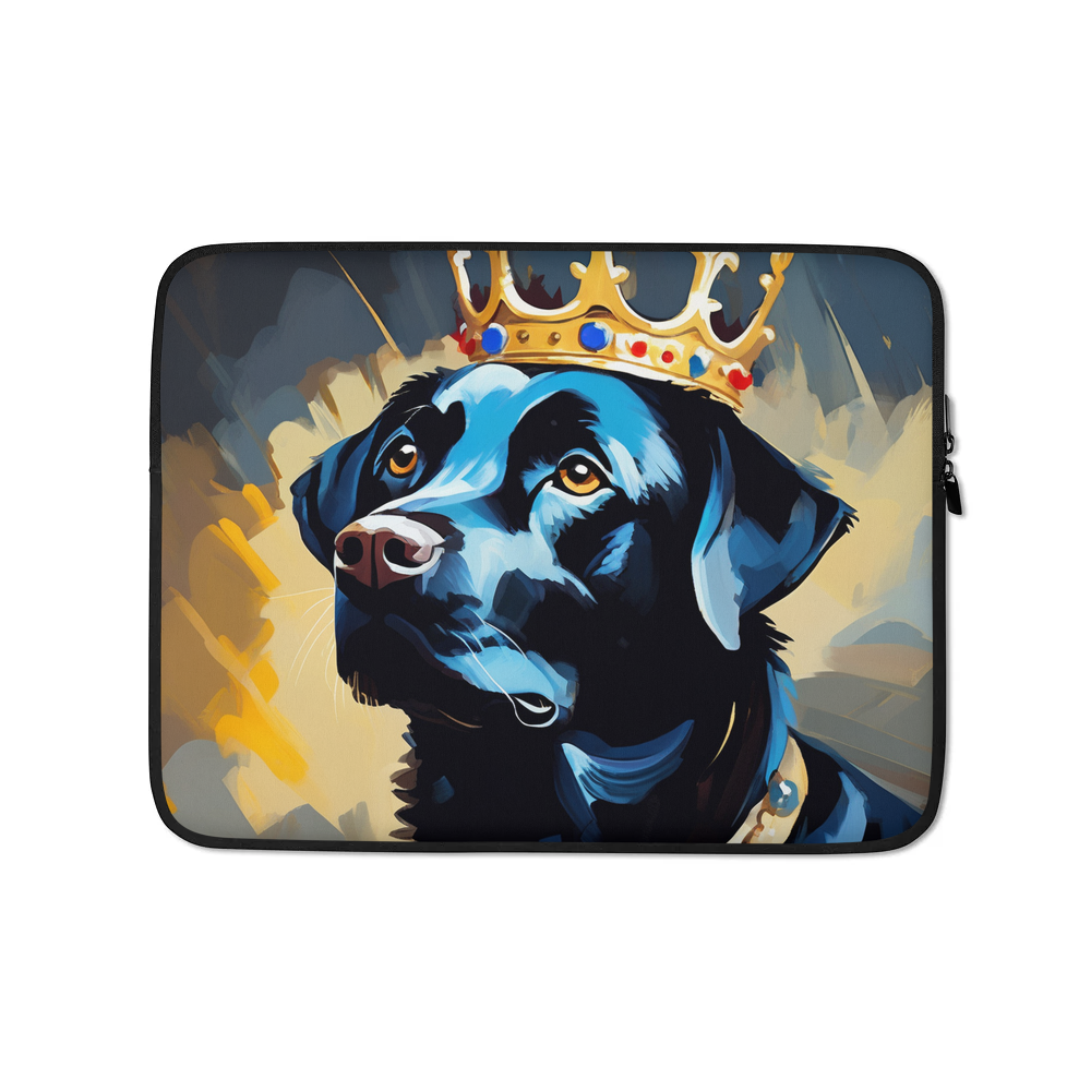 PugMug Custom Black Labrador Retriever Laptop Sleeve