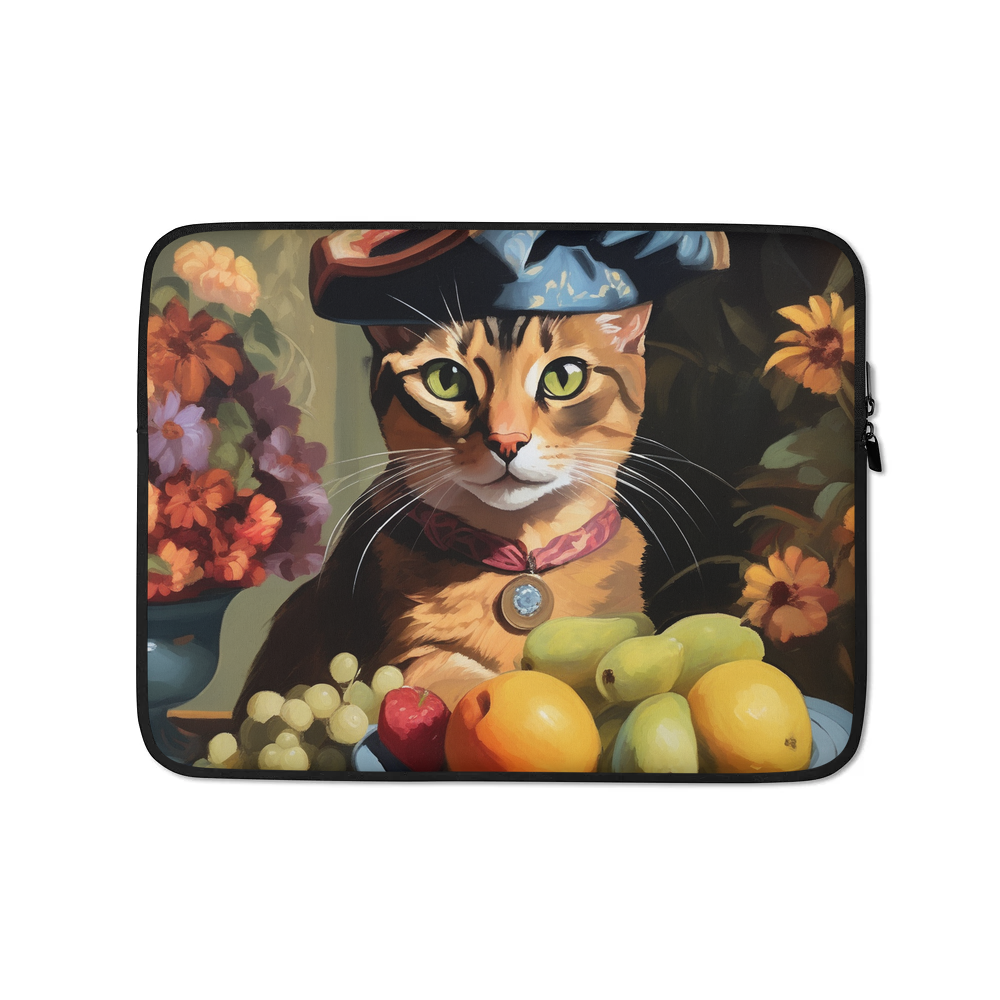 PugMug Custom Tabby Abyssinian Cat Laptop Sleeve