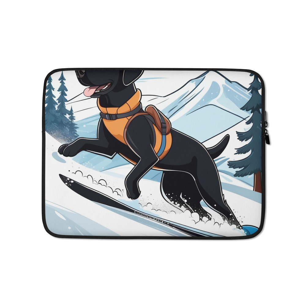 PugMug Custom Black Labrador Retriever Laptop Sleeve