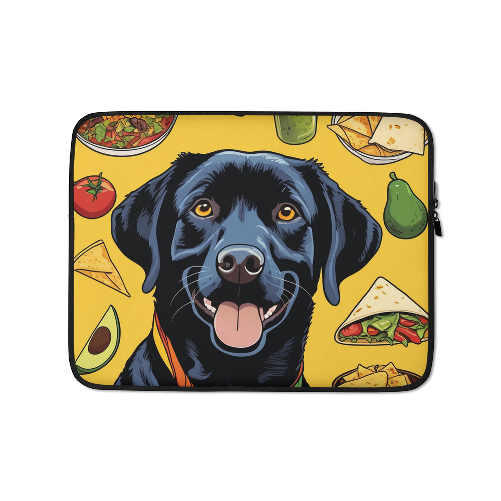 PugMug Custom Black Labrador Retriever Laptop Sleeve