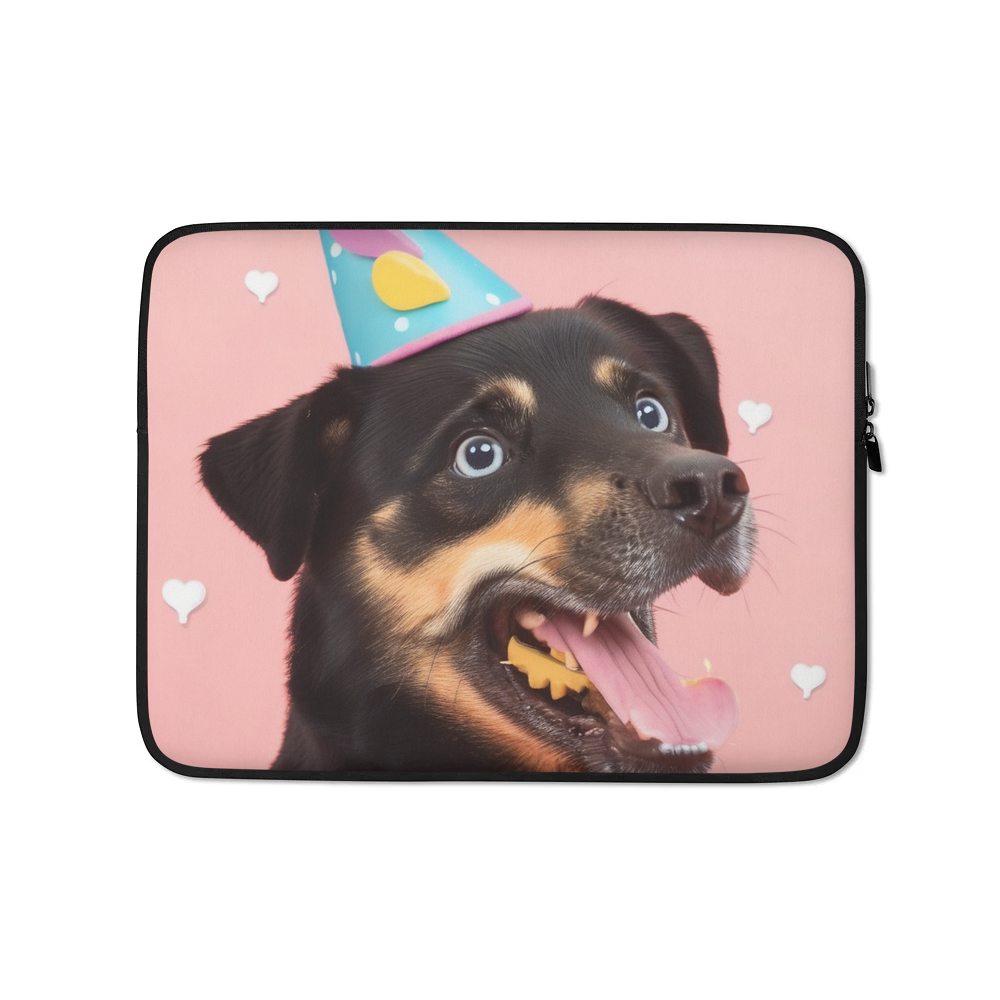 PugMug Custom Blue Laptop Sleeve