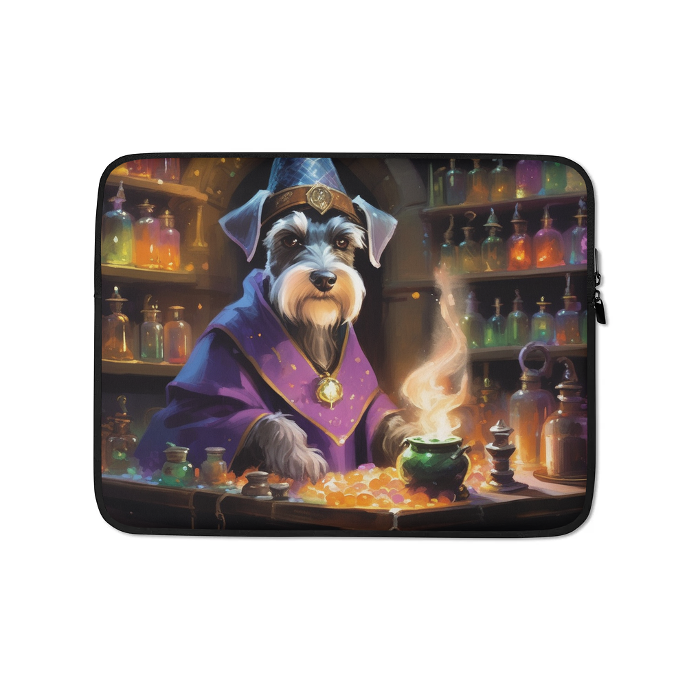 PugMug Custom Miniature Schnauzer Laptop Sleeve