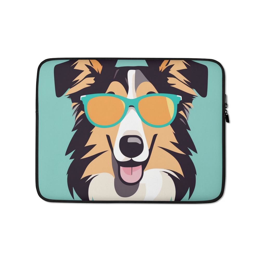 PugMug Custom Collie Laptop Sleeve