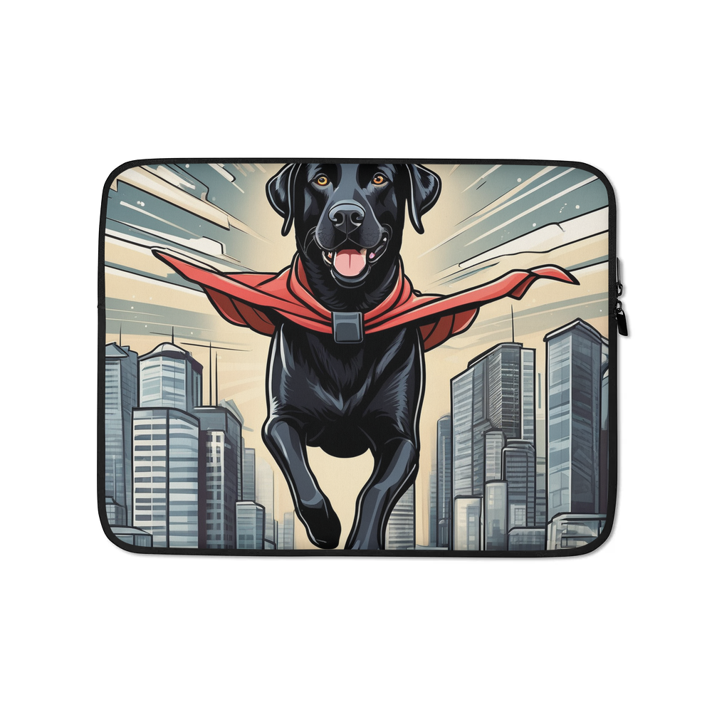 PugMug Custom Black Labrador Retriever Laptop Sleeve