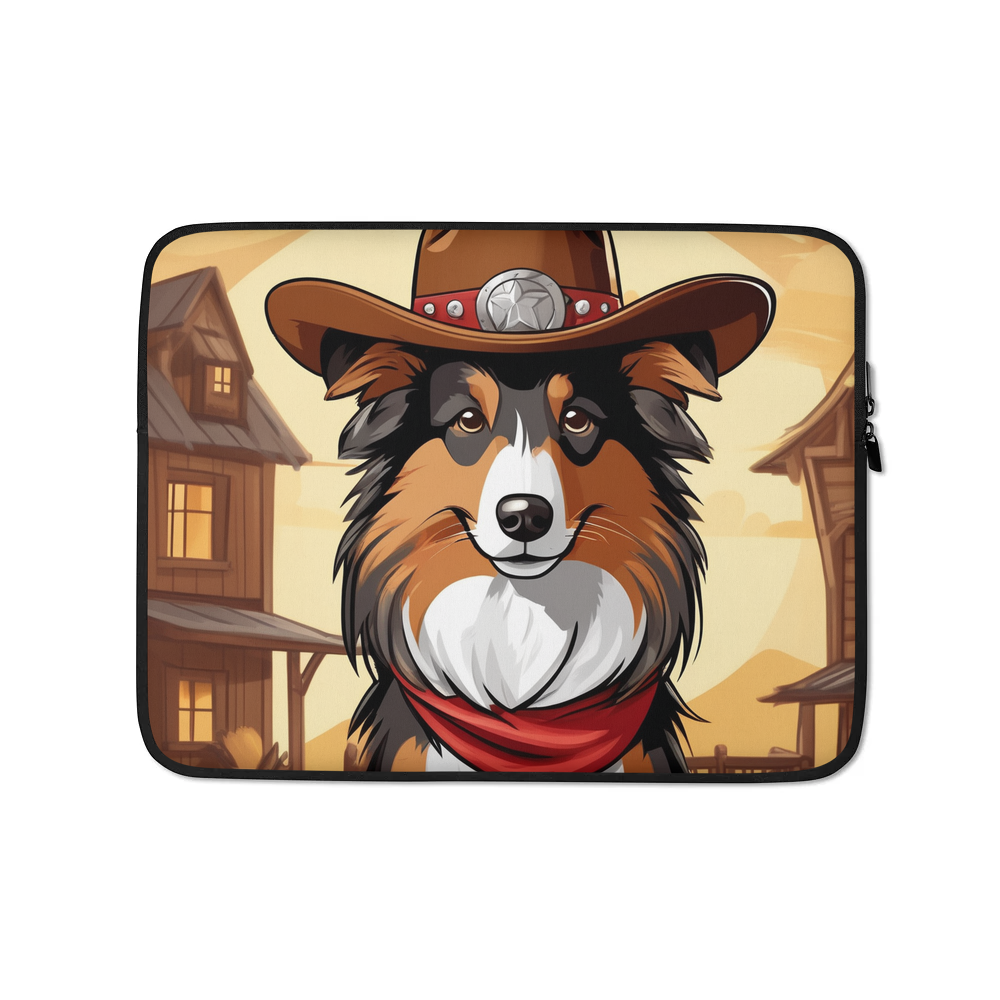 PugMug Custom Shetland Sheepdog Laptop Sleeve