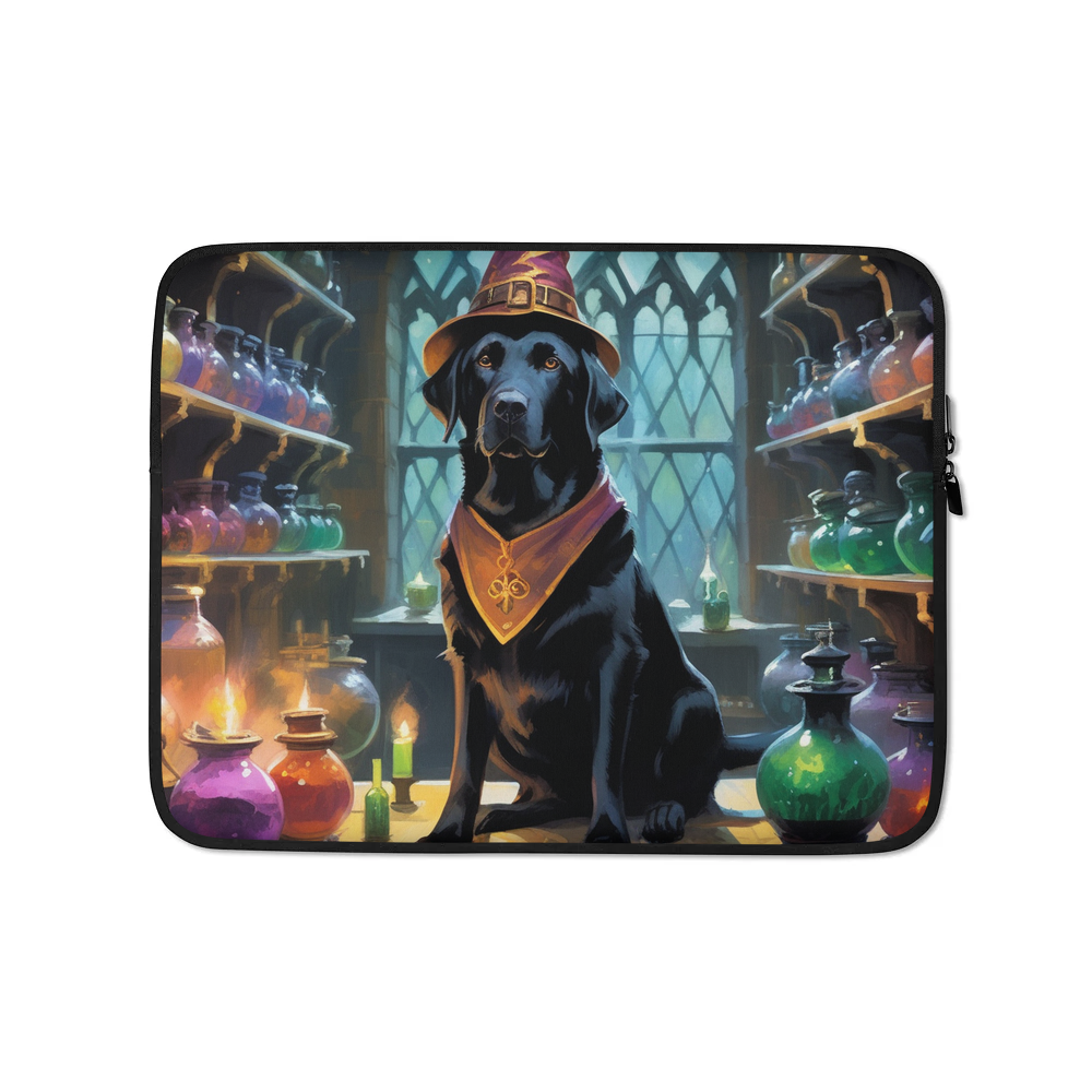 PugMug Custom Black Labrador Retriever Laptop Sleeve
