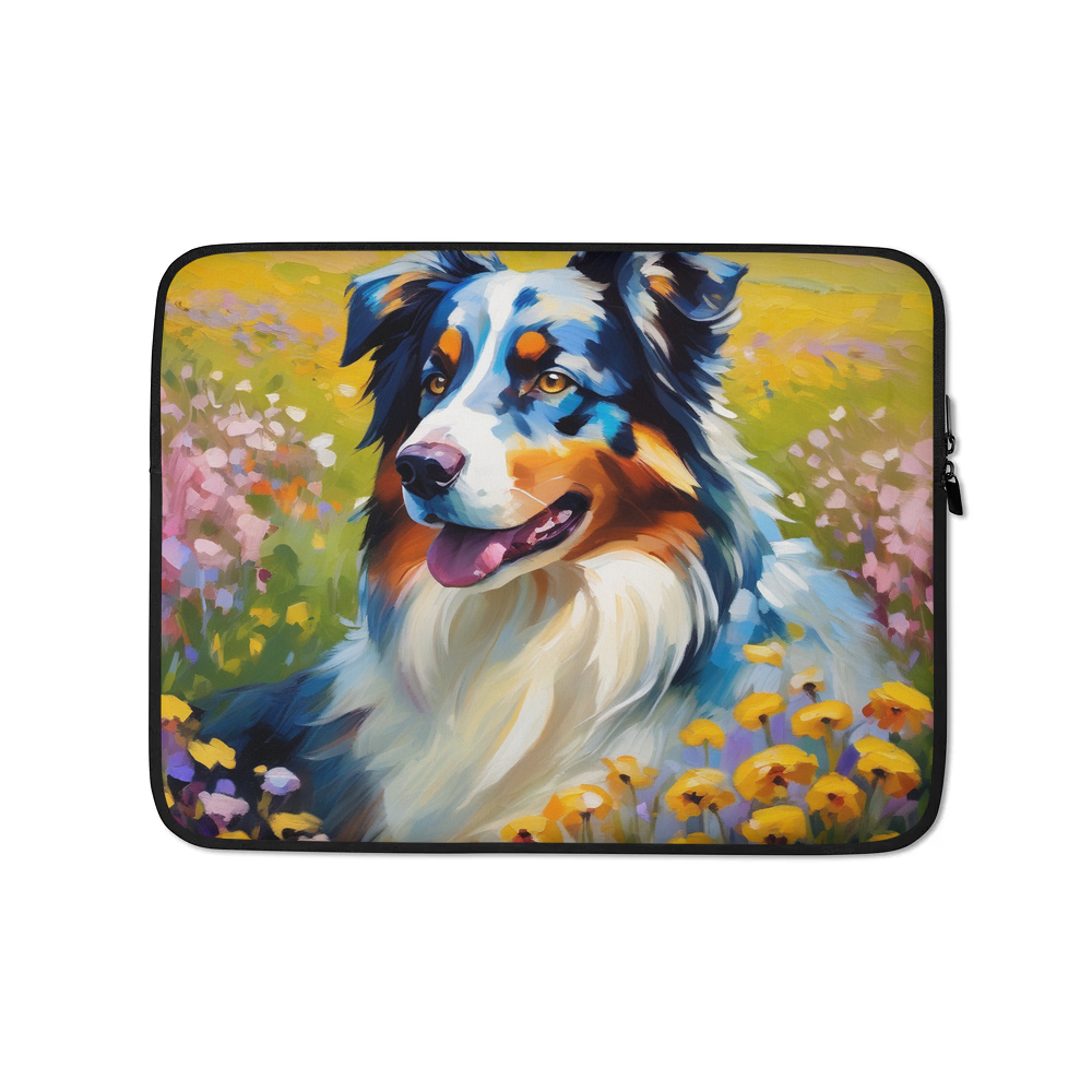 PugMug Custom Australian Shepherd Dog Laptop Sleeve
