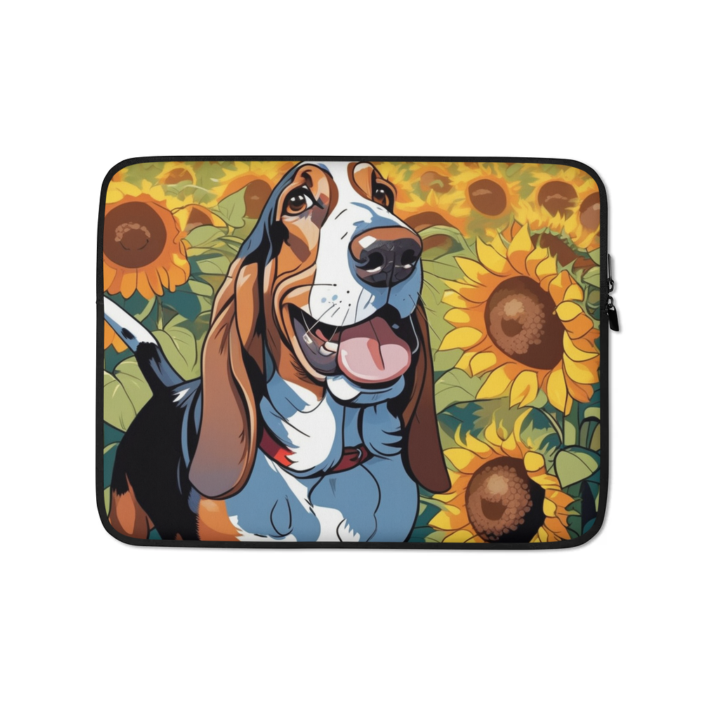 PugMug Custom Basset Hound Laptop Sleeve