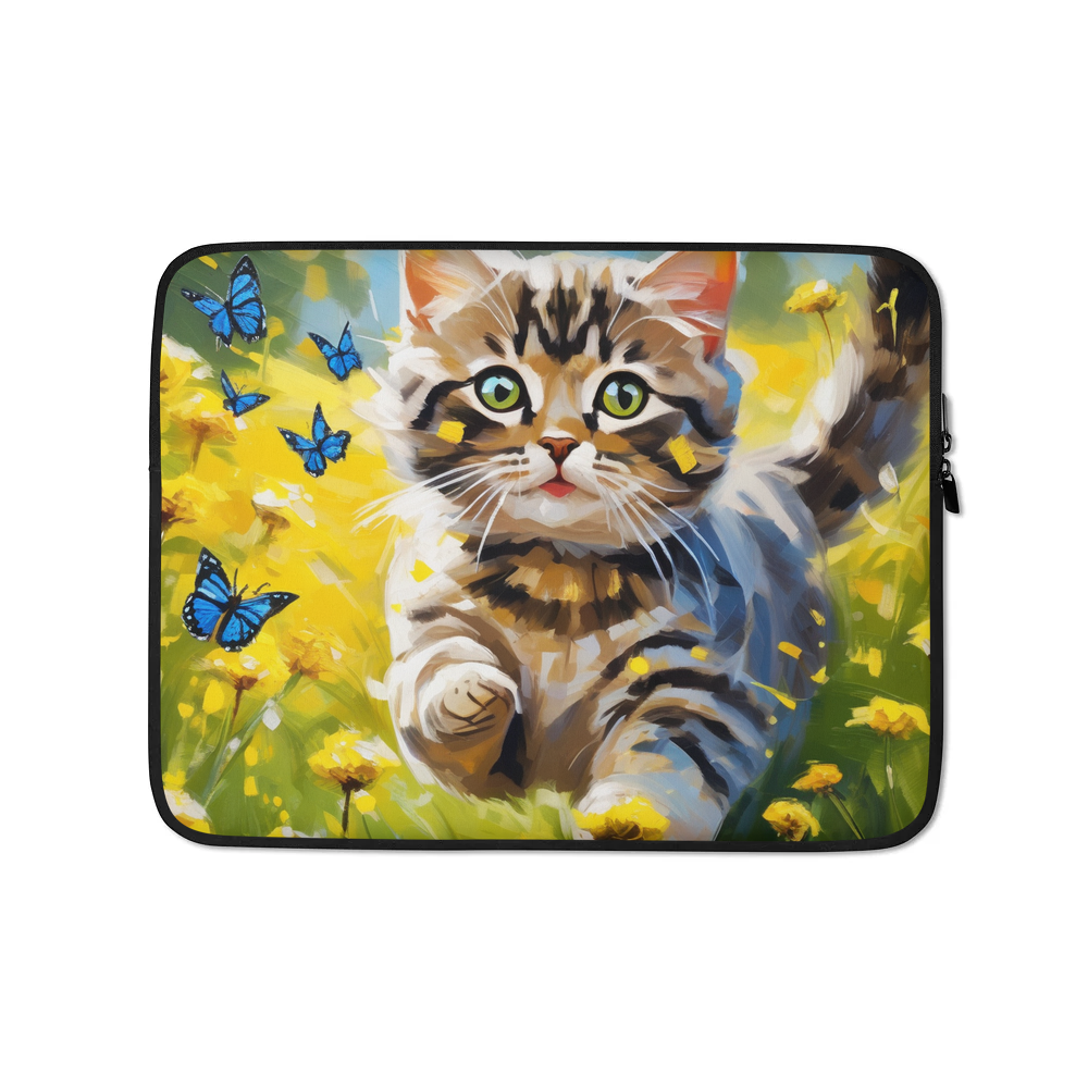 PugMug Custom Tabby Scottish Fold Cat Laptop Sleeve