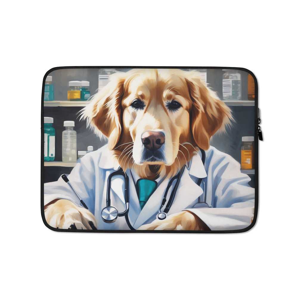 PugMug Custom Golden Retriever Laptop Sleeve