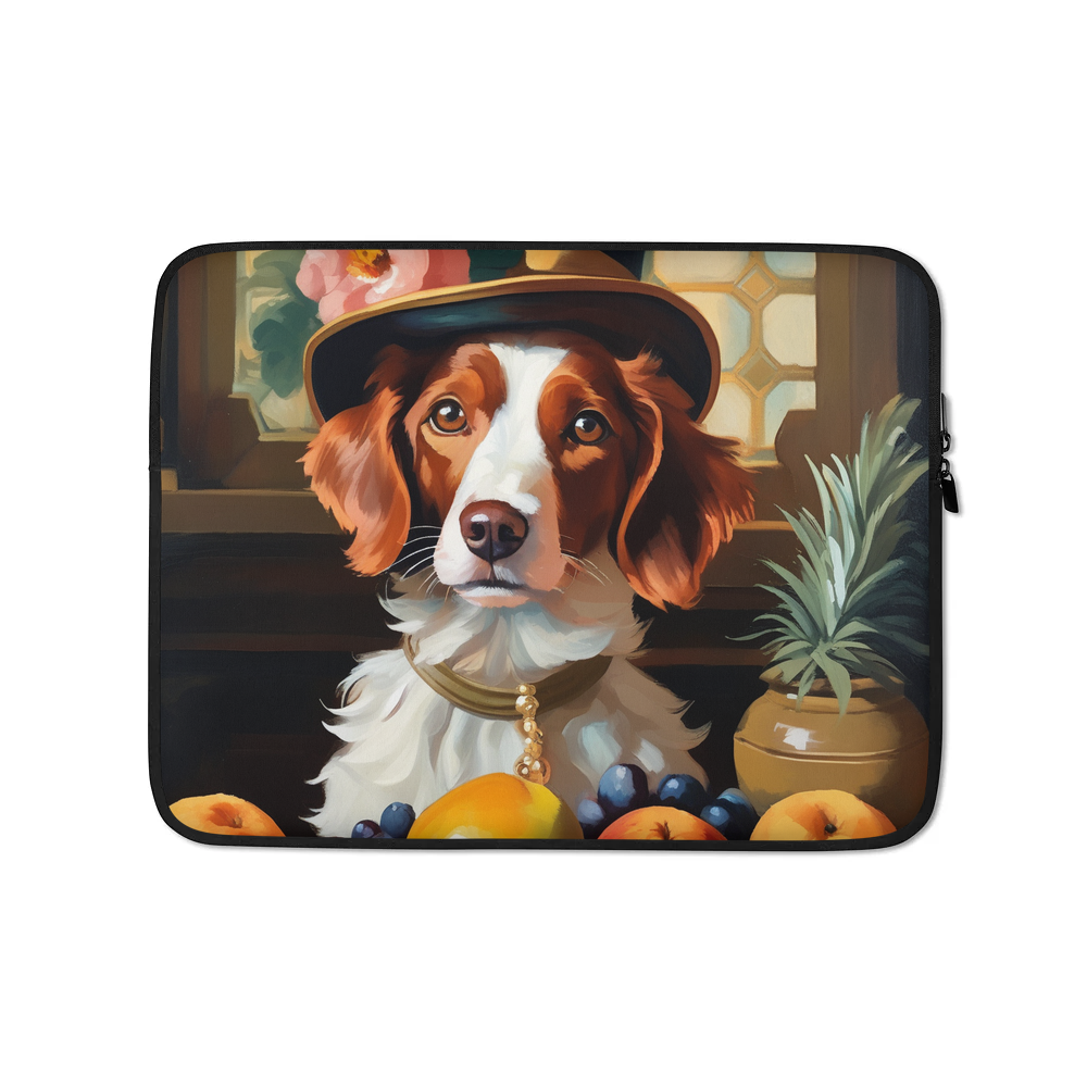 PugMug Custom Brittany Dog Laptop Sleeve