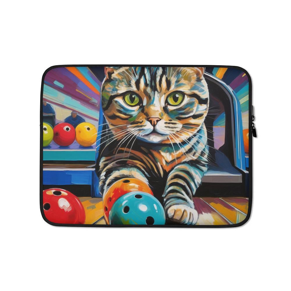 PugMug Custom Tabby Scottish Fold Cat Laptop Sleeve