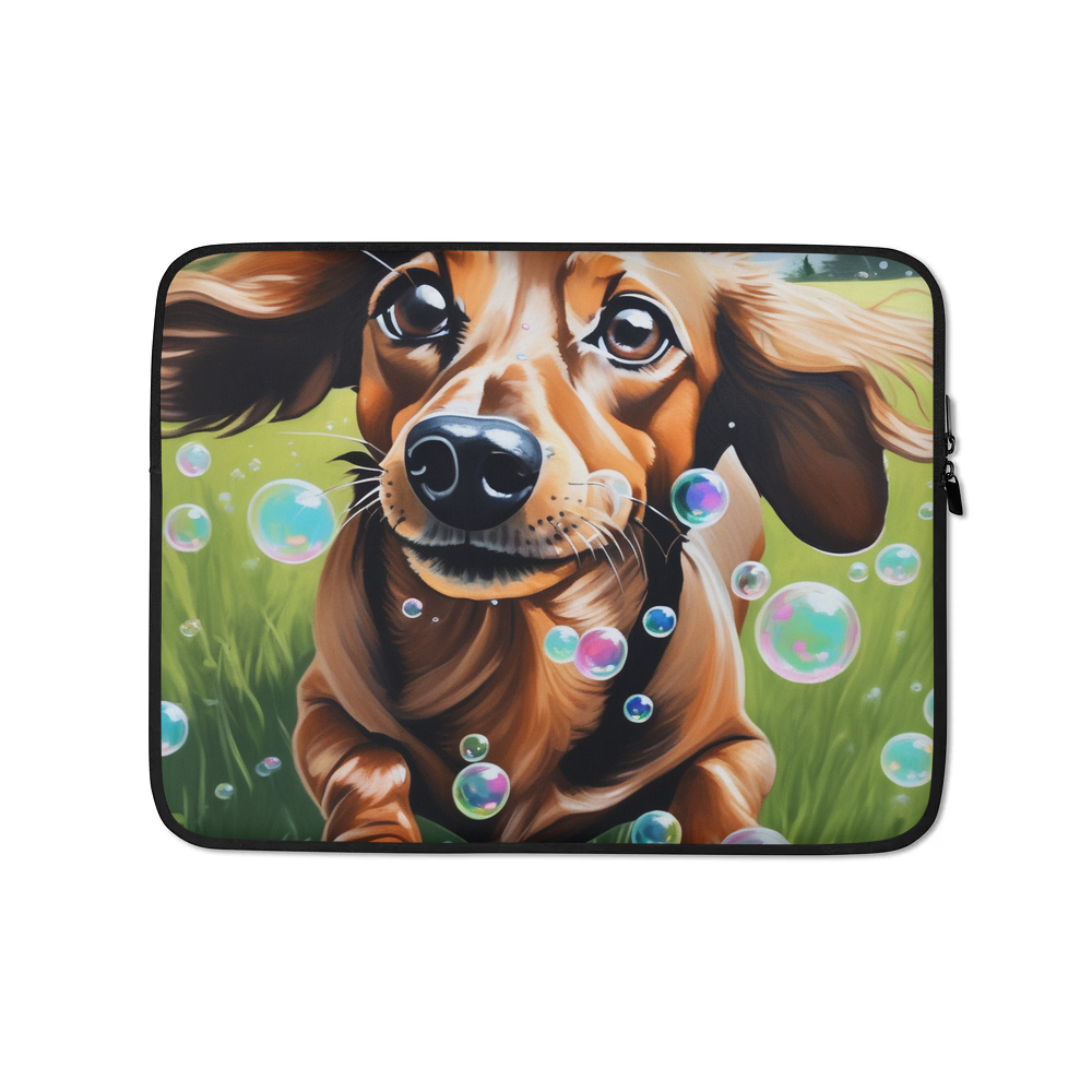 PugMug Custom Tan Dachshund Laptop Sleeve