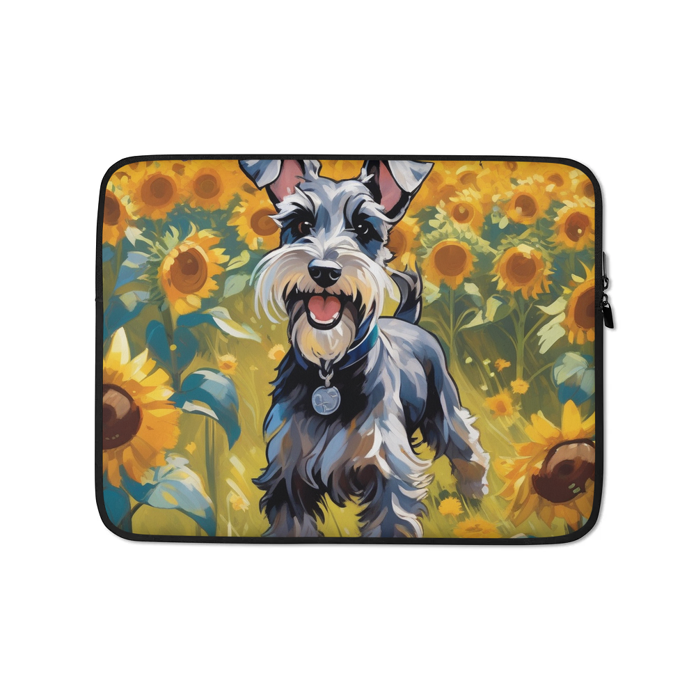 PugMug Custom Miniature Schnauzer Laptop Sleeve