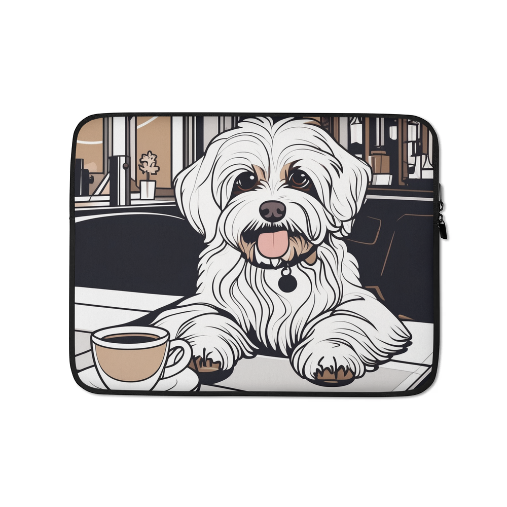PugMug Custom White Havanese Dog Laptop Sleeve