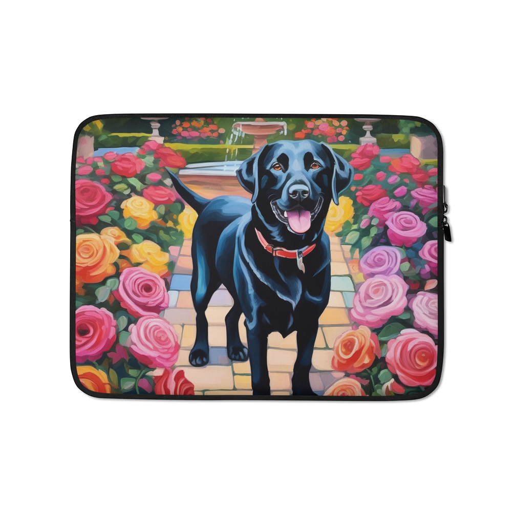 PugMug Custom Black Labrador Retriever Laptop Sleeve