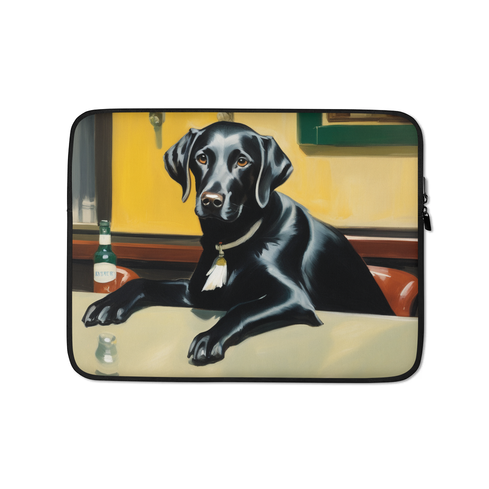 PugMug Custom Black Labrador Retriever Laptop Sleeve