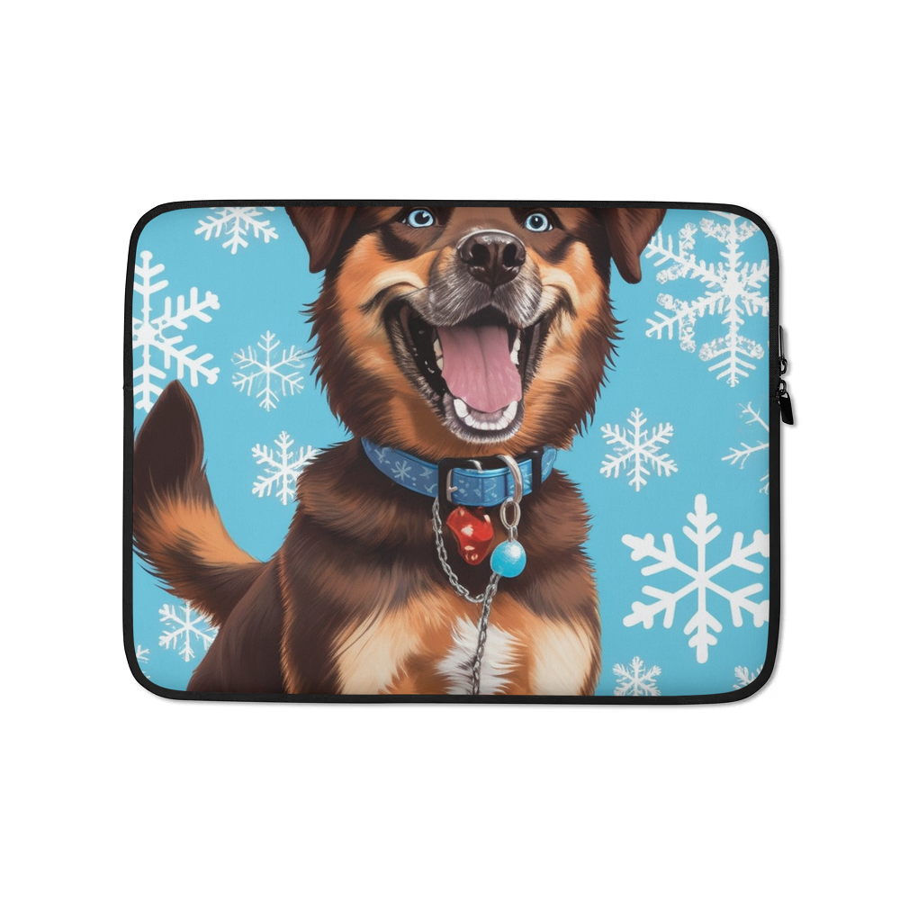 PugMug Custom Blue Laptop Sleeve