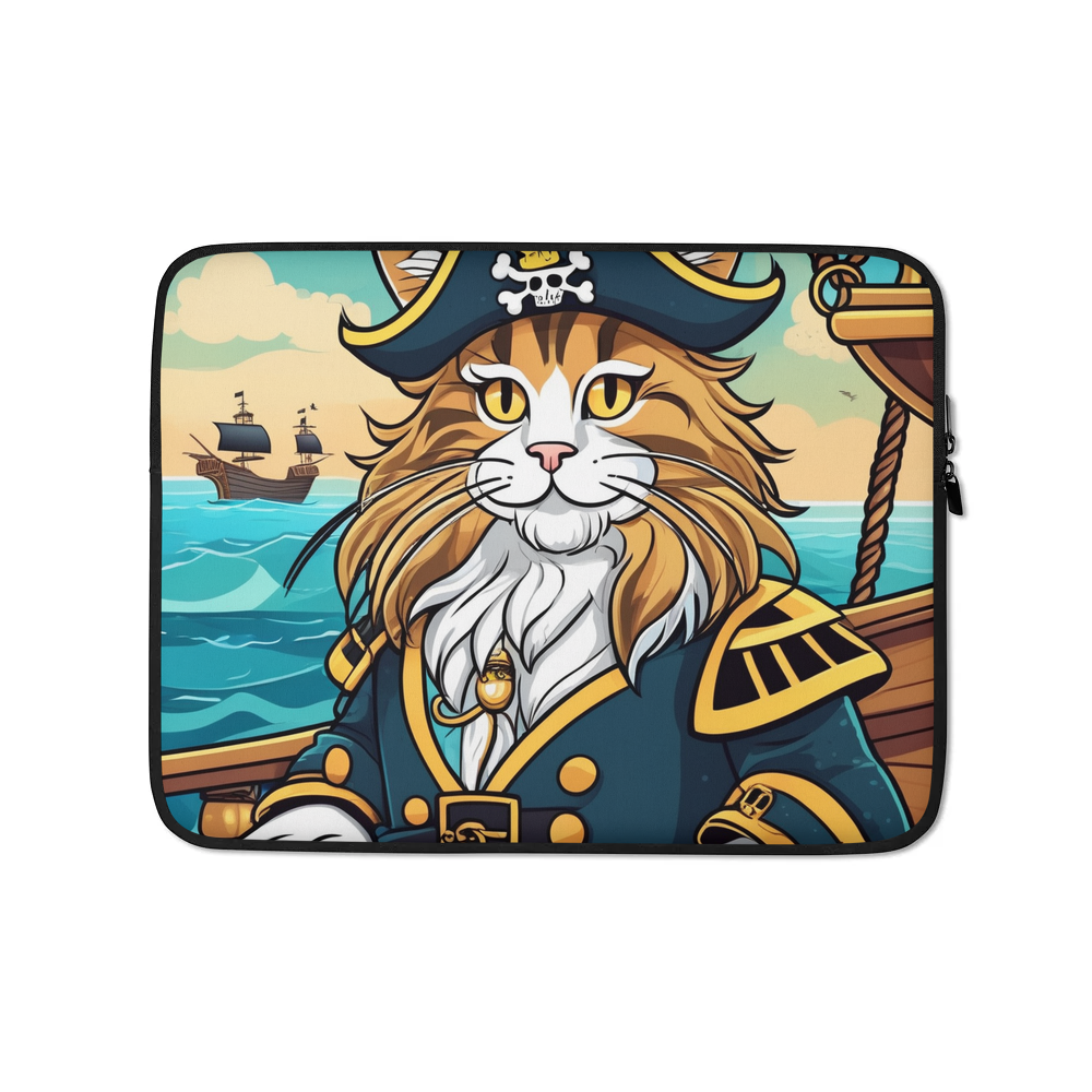 PugMug Custom Tabby Maine Coon Cat Laptop Sleeve