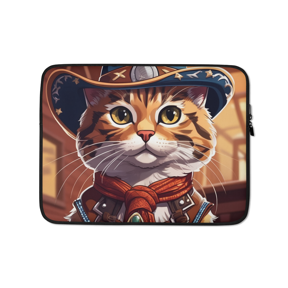 PugMug Custom Tabby Exotic Cat Laptop Sleeve