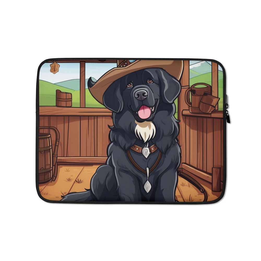 PugMug Custom Newfoundland Laptop Sleeve