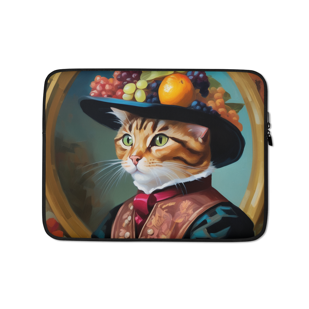 PugMug Custom Tabby Exotic Cat Laptop Sleeve